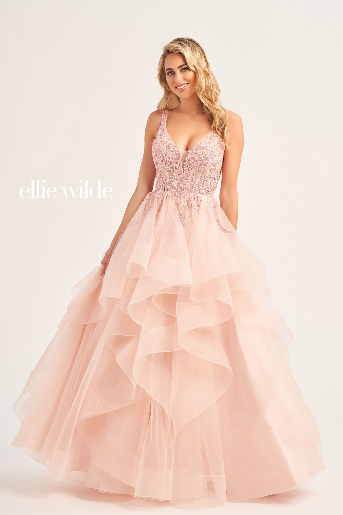 Prom Dresses Long Beaded Prom Ball Gown Petal