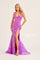 Prom Dresses Long Formal Sequin Pocket Prom Dress Purple Rain