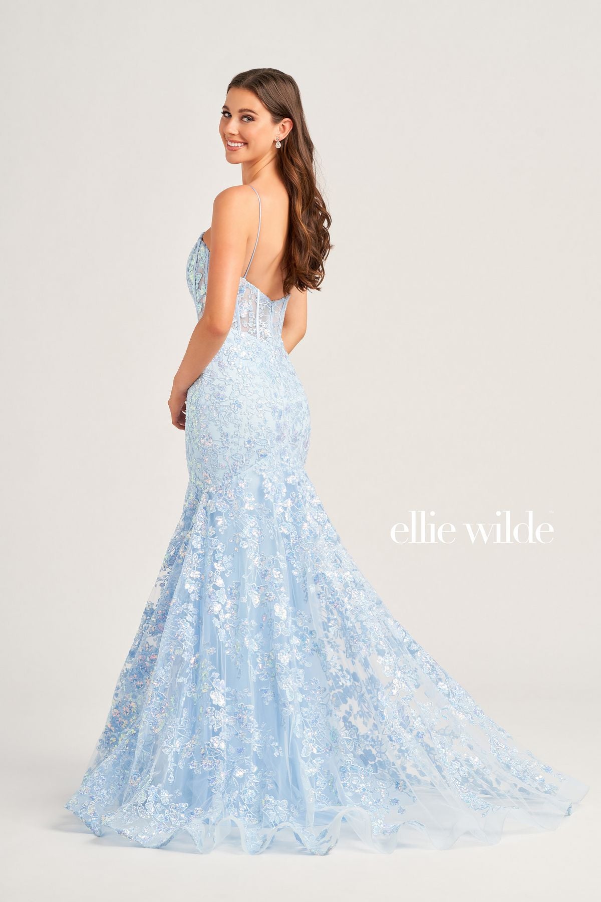 Ellie Wilde EW35203 Long Mermaid Formal Evening Prom Dress