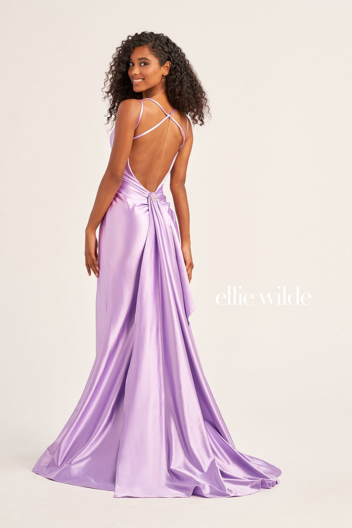 Ellie Wilde EW35212 Long Formal Fitted Slit Prom Dress