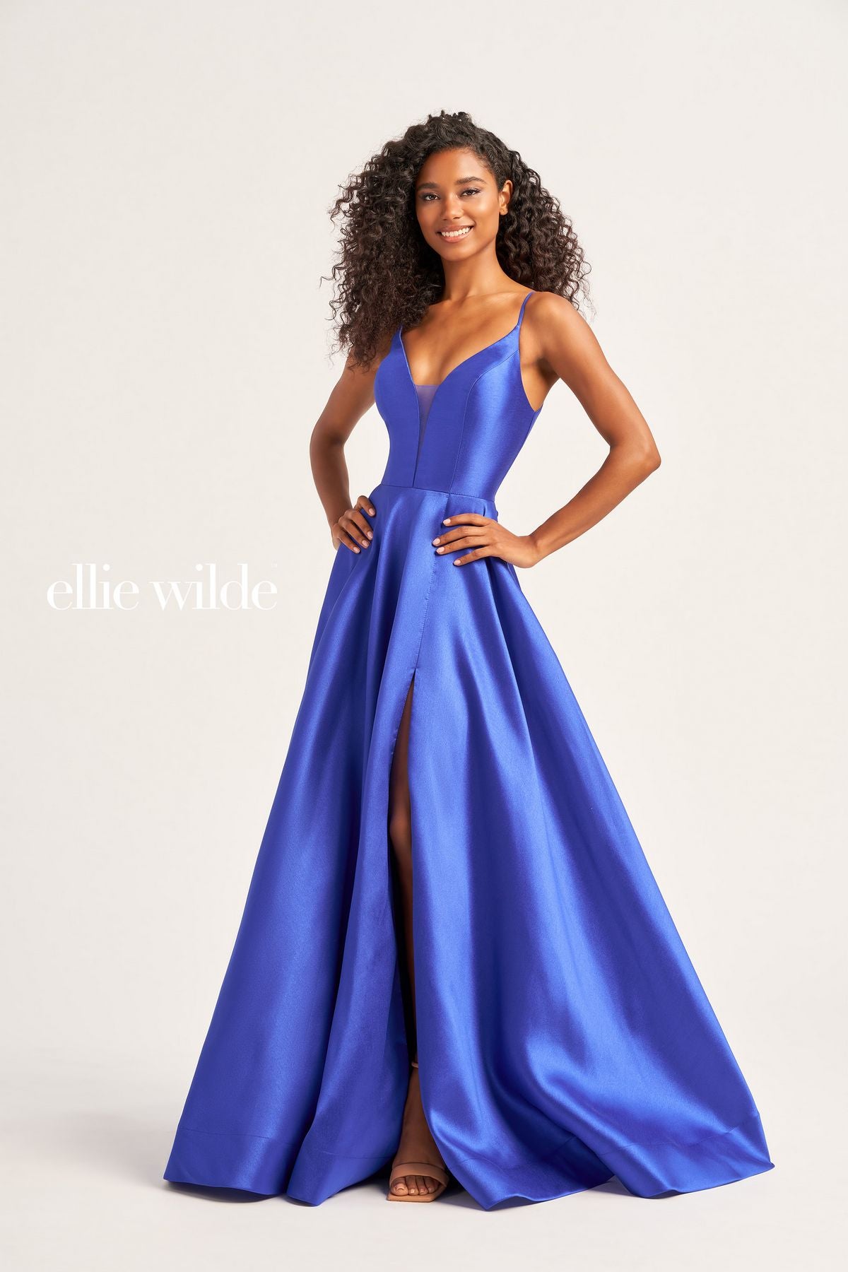 Ellie Wilde EW35232 Prom Long Formal Slit Pocket Ball Gown
