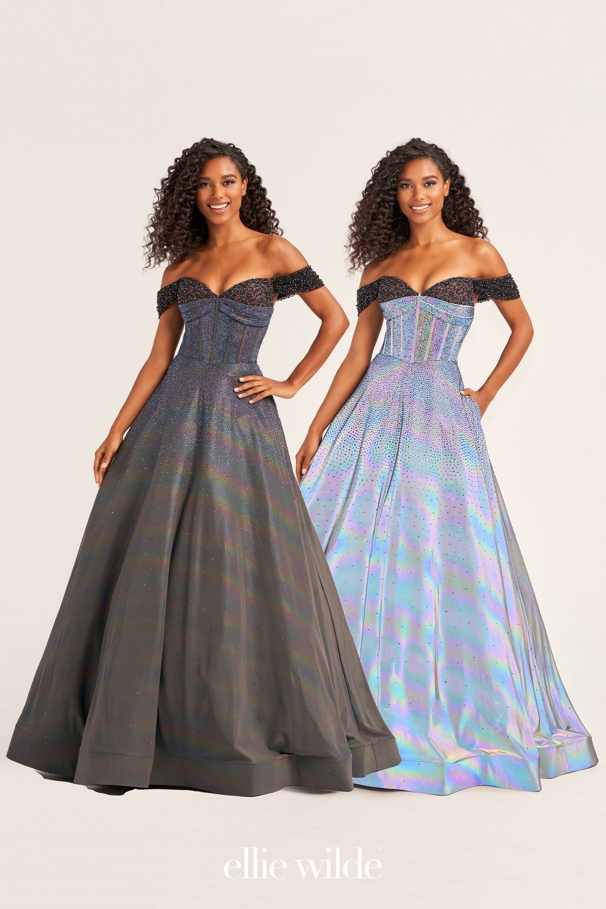 Ellie Wilde EW35703 Long Beaded Prom Dress Ball Gown