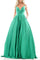 Prom Dresses Prom Long Formal Satin Dress EMERALD
