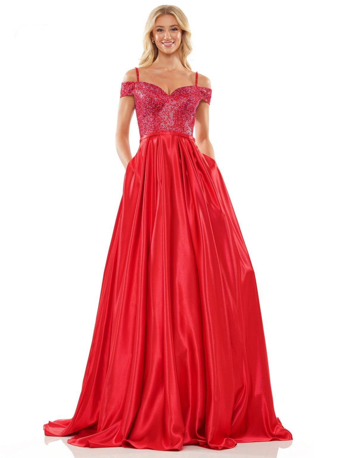 90s Elegant Prom Dress Off Shoulder Formal Gala Gown Evening Dress Birthday Party Dress     D5078 main image 1