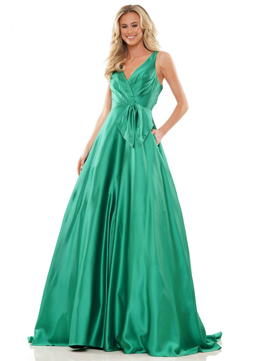 Prom Dresses Long Sleeveless Formal Prom Gown Emerald