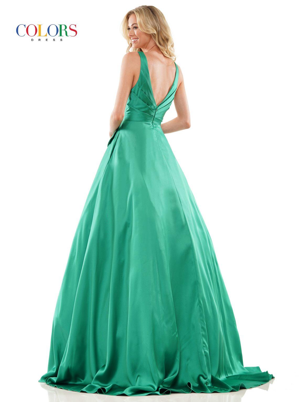 Colors G1100 Long Sleeveless Formal Prom Gown