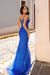 Prom Dresses Formal Sequin Prom Long Dress Royal Blue