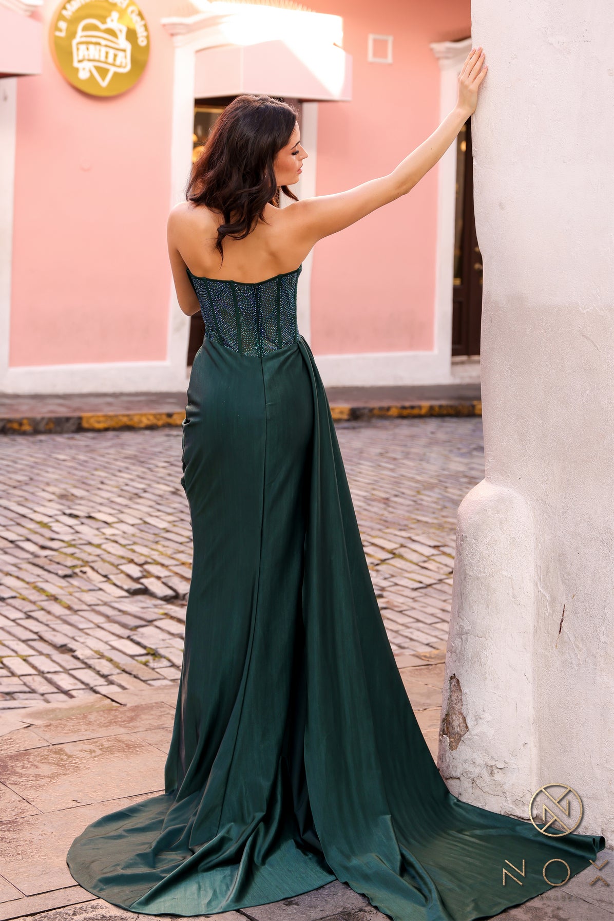 Nox Anabel G1367 Long Prom Fitted Formal Evening Dress