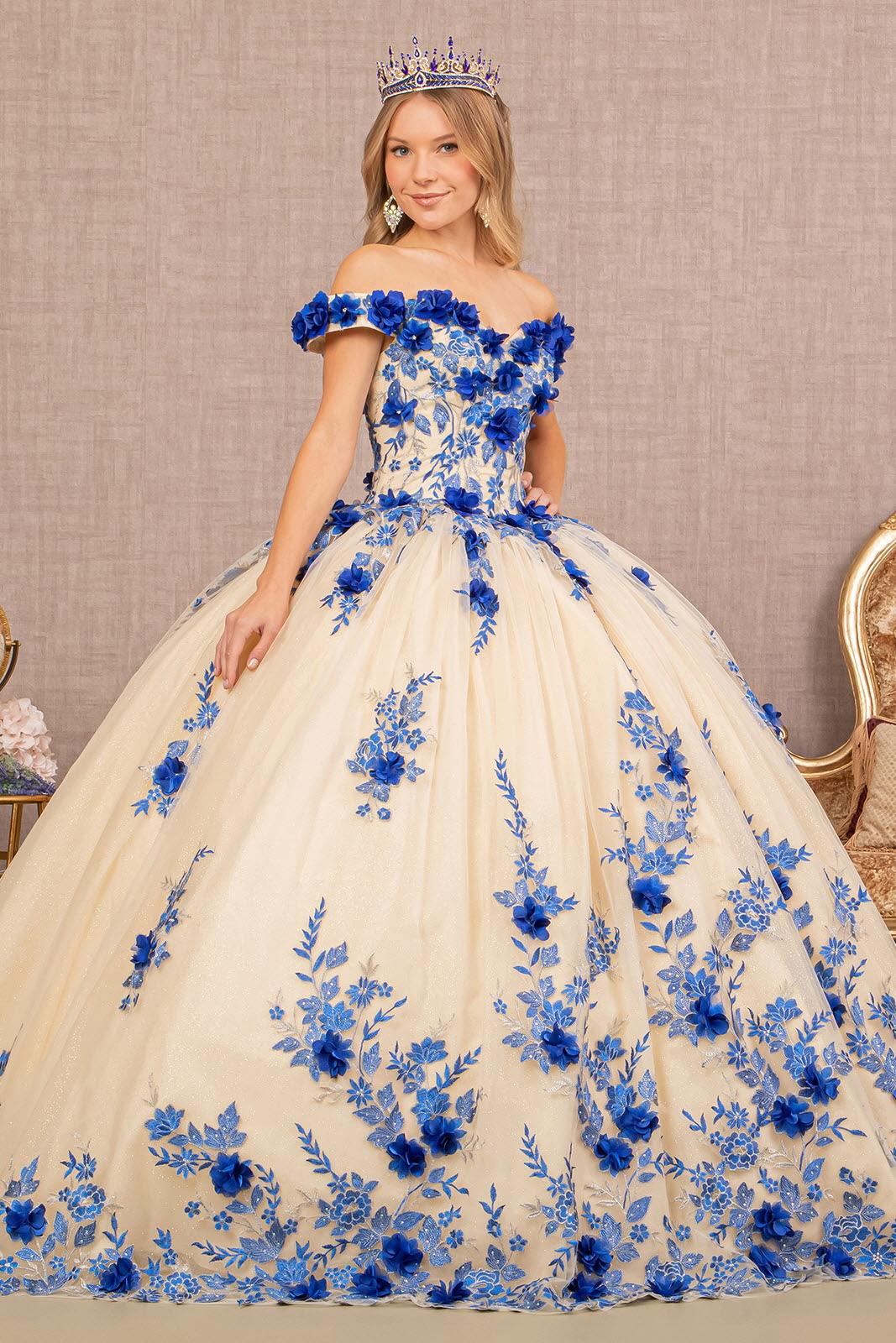 Quinceanera Long Dress Off Shoulder Ball Gown - Burgundy/Nude / S Quinceanera Long Dress Off Shoulder Ball Gown - Burgundy/Nude / S