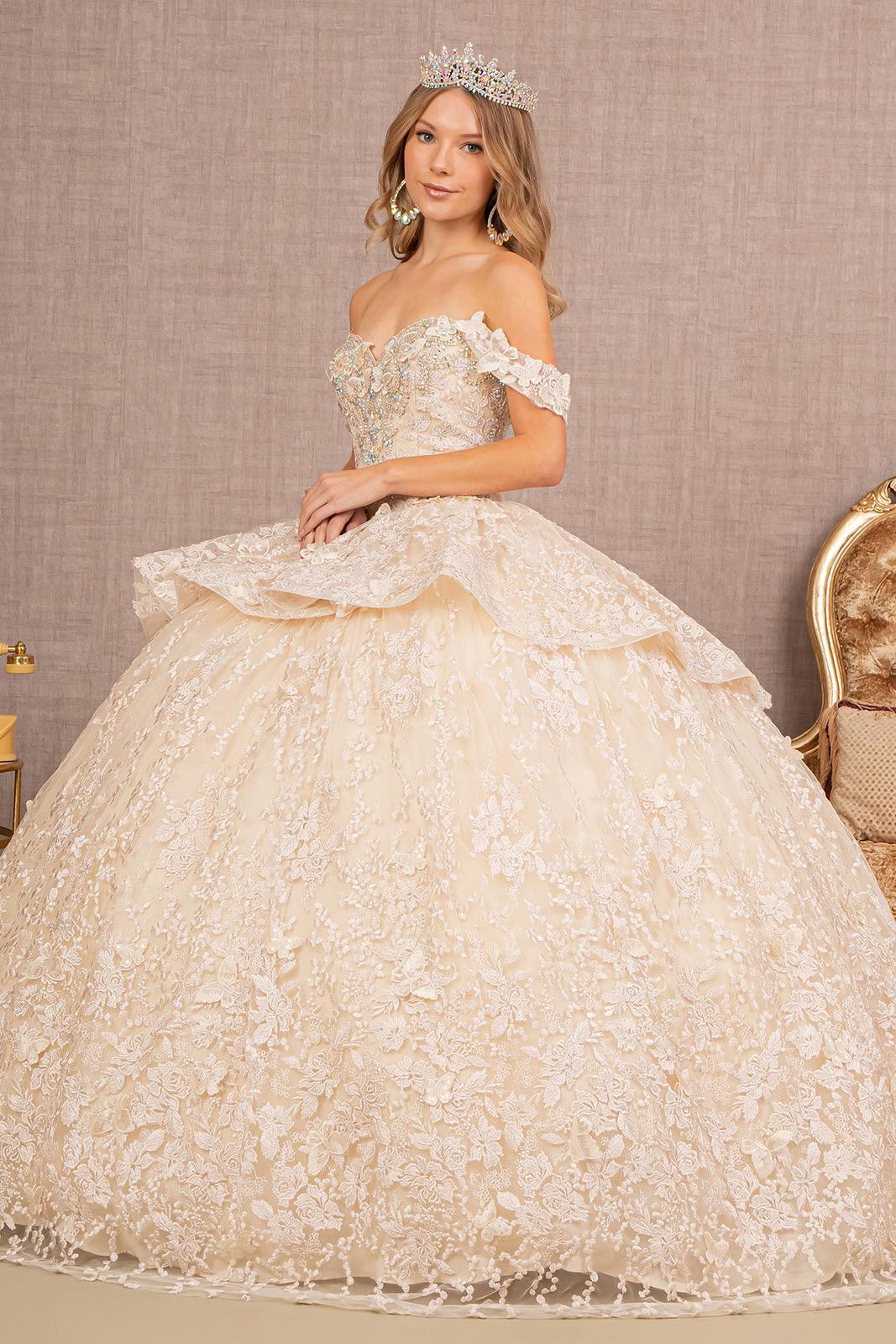 Long Ball Gown Quinceanera Dress