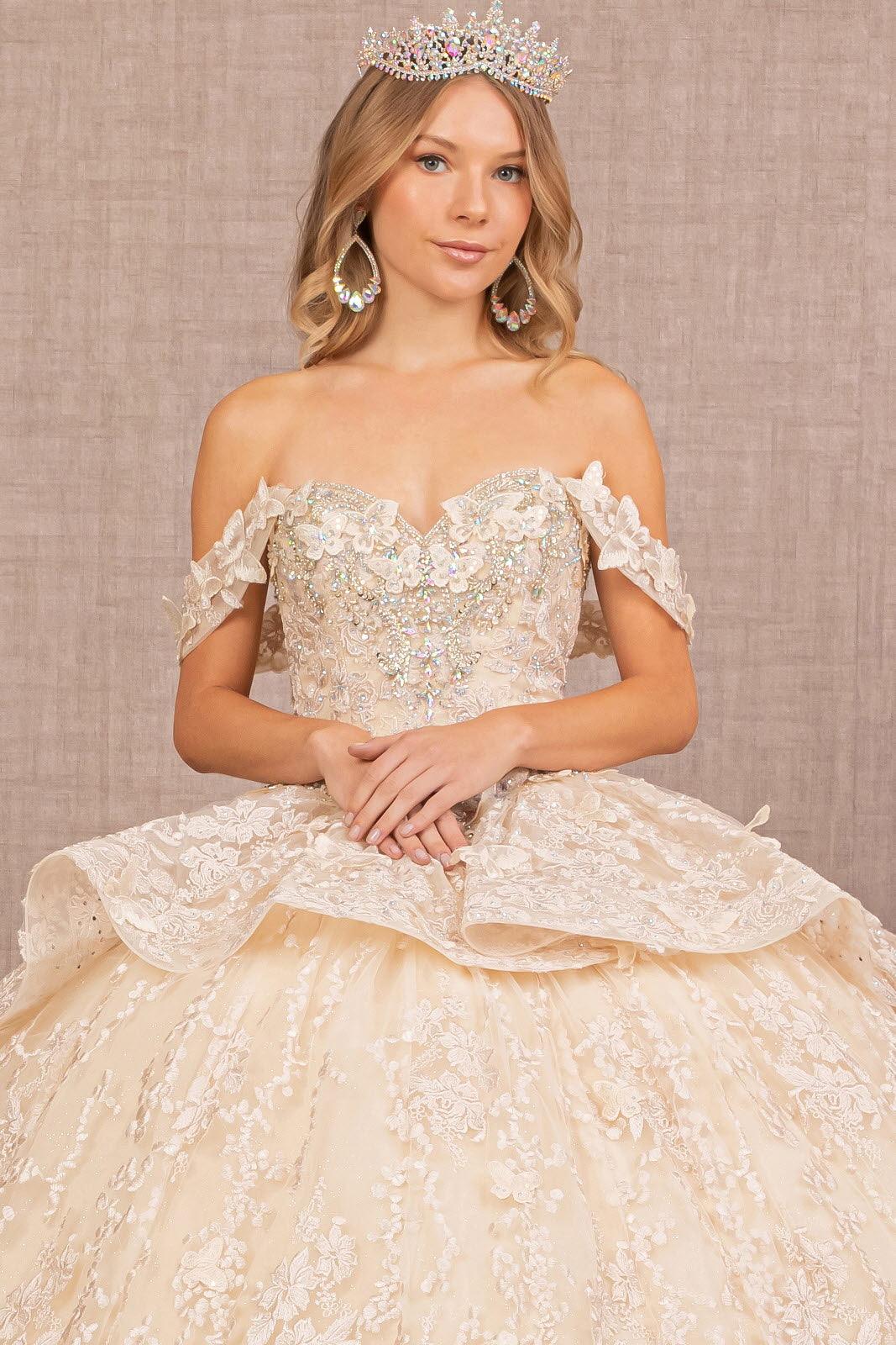 Quinceniera Dresses Long Ball Gown Quinceanera Dress Champagne