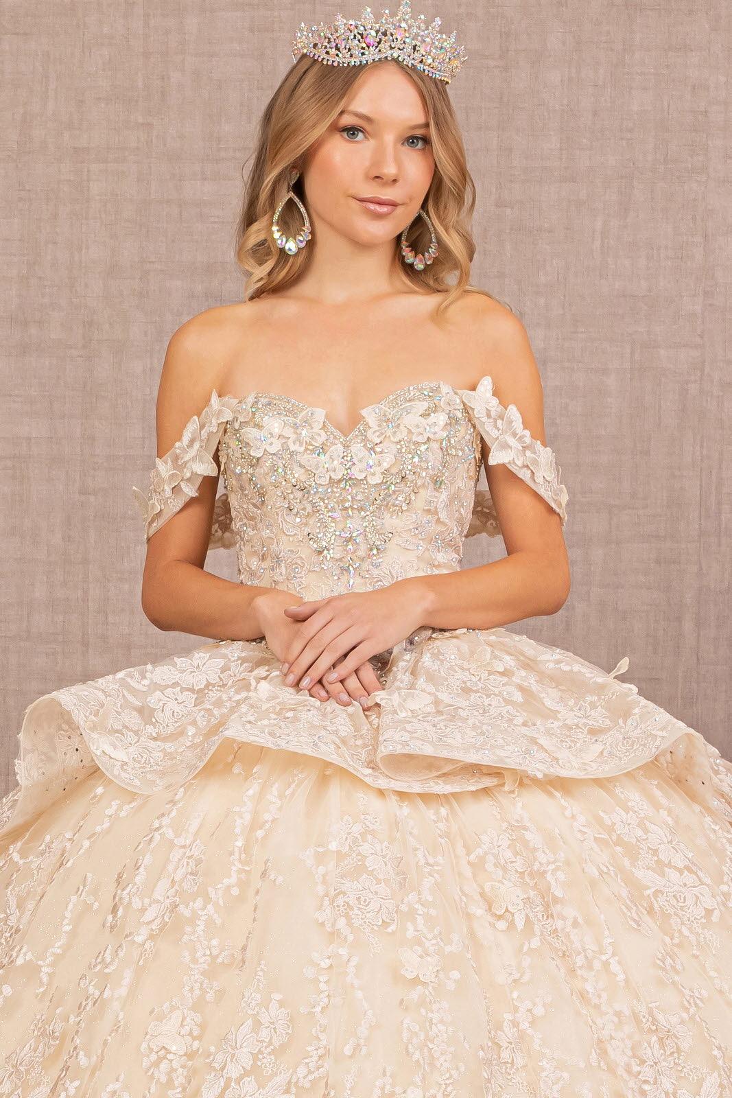 Long Ball Gown Quinceanera Dress