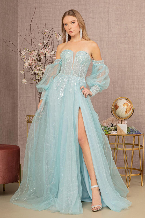 Prom Long Sequin Glitter Gown