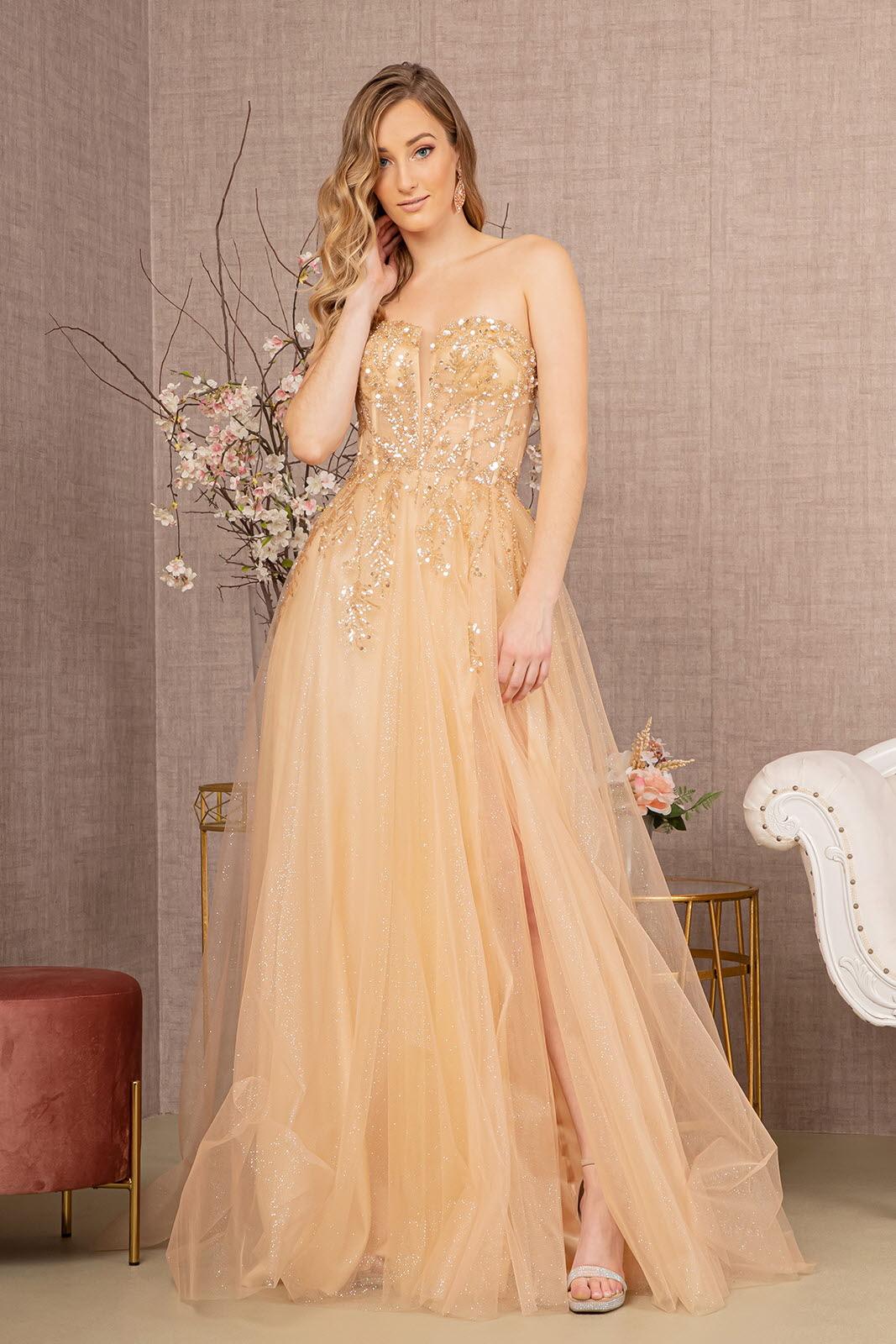 Prom Long Sequin Glitter Gown