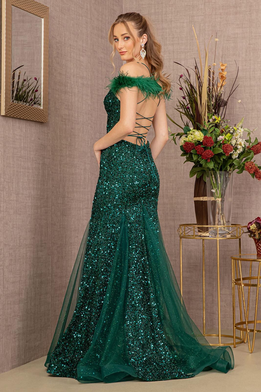 Prom Long Glitter Trumpet Gown