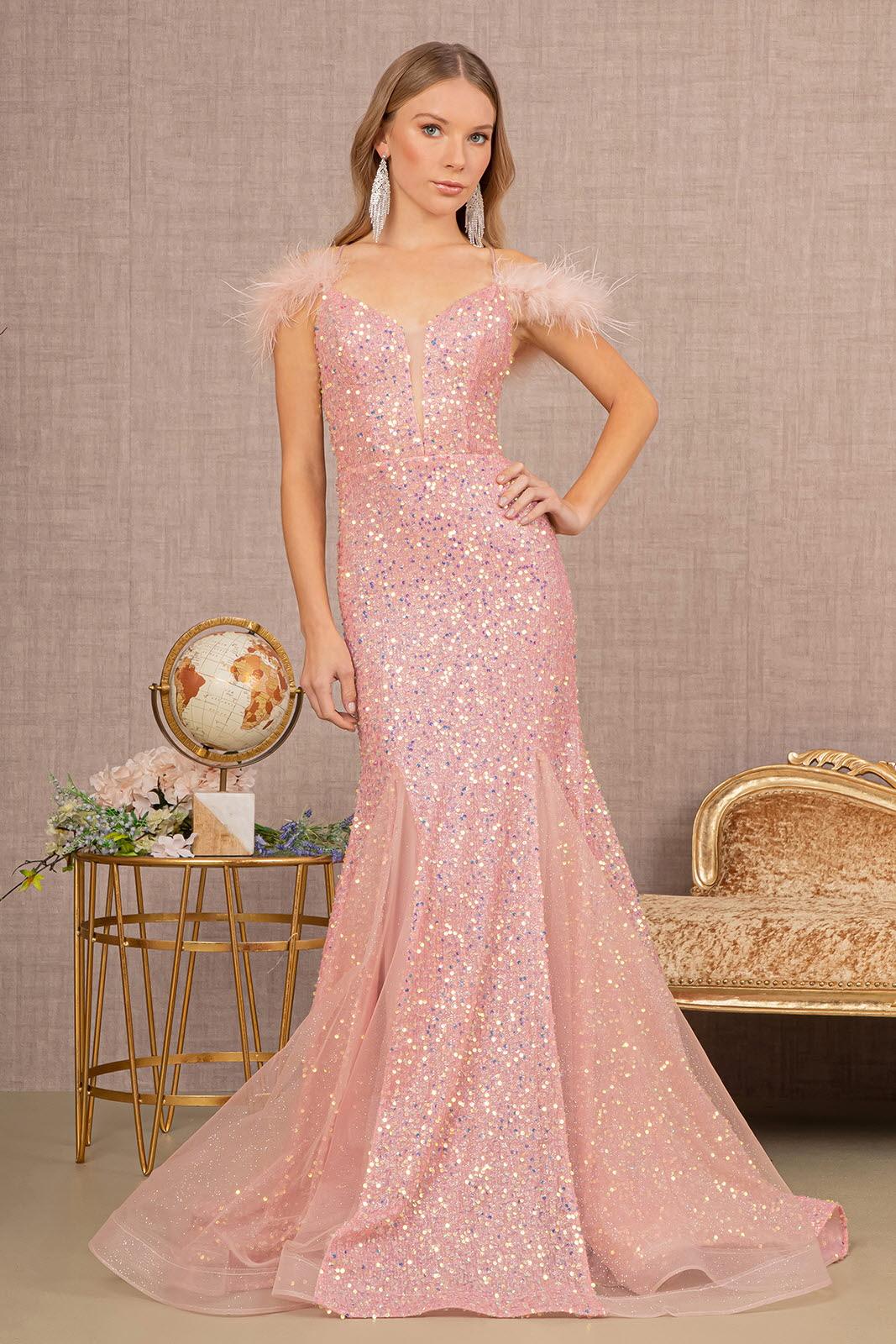 Prom Long Glitter Trumpet Gown
