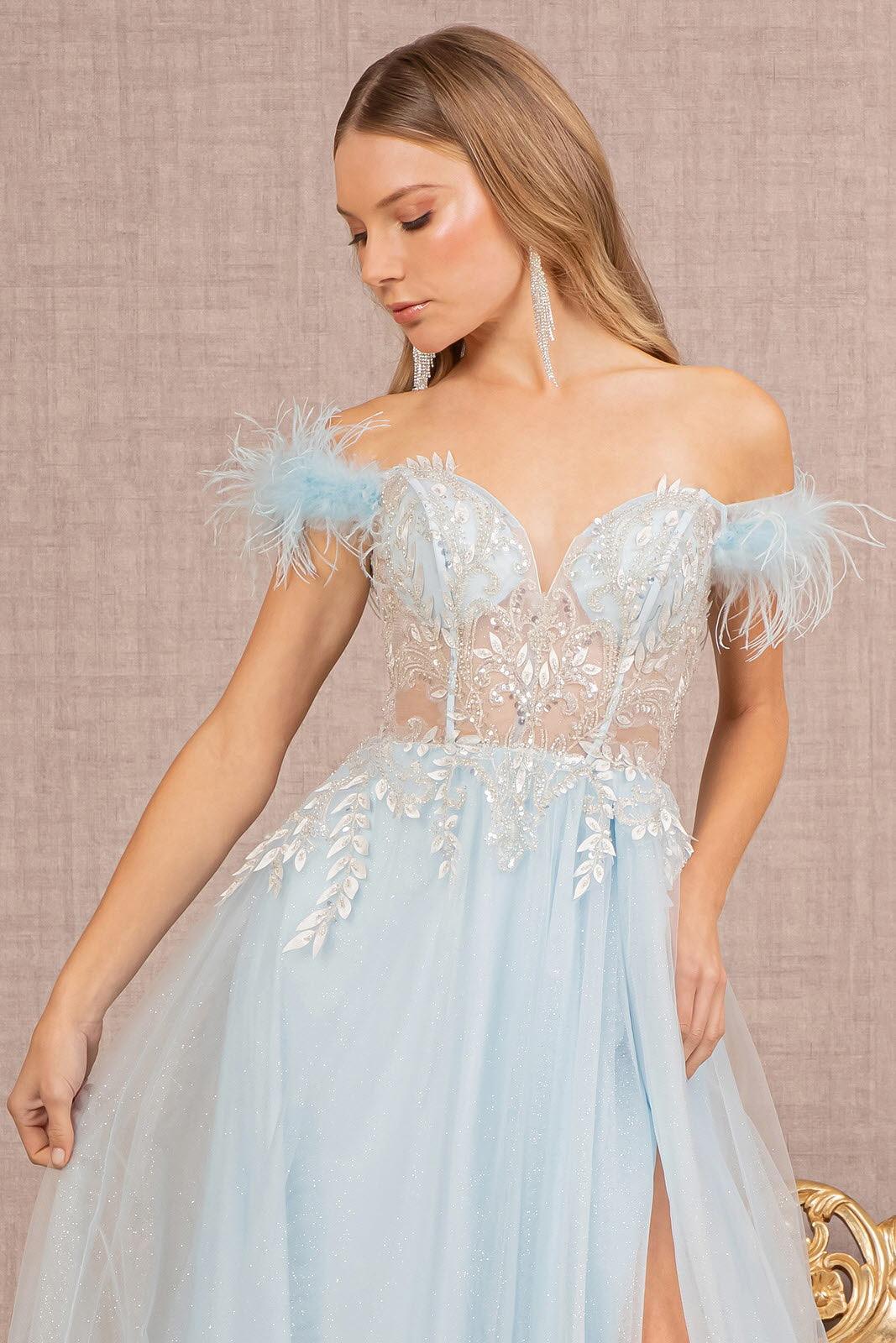 Prom Long Off Shoulder Gown – The Dress Outlet