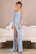 Prom Dresses Prom Long Formal Velvet Mermaid Gown Bahama Blue