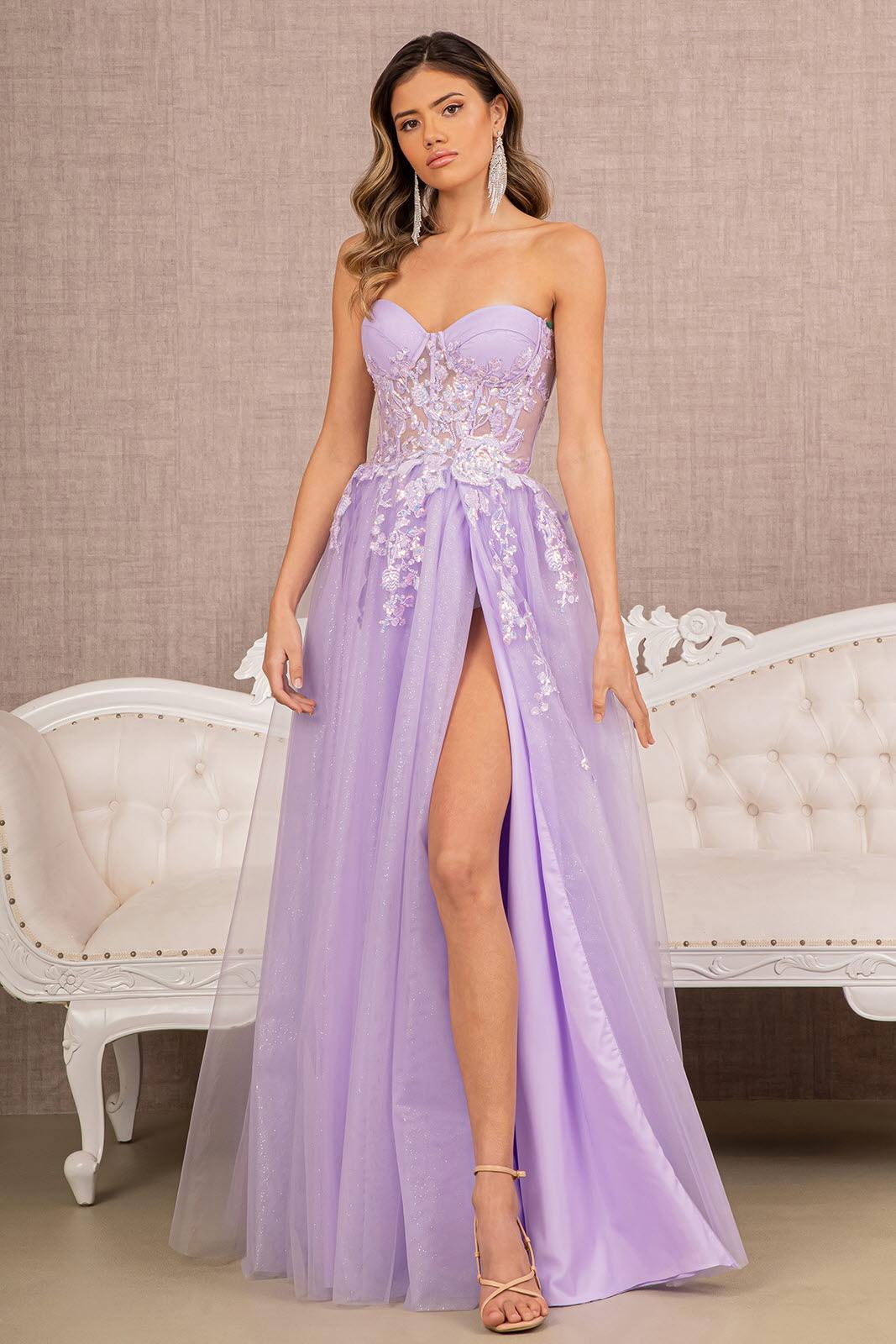 Prom Long Strapless Formal Dress