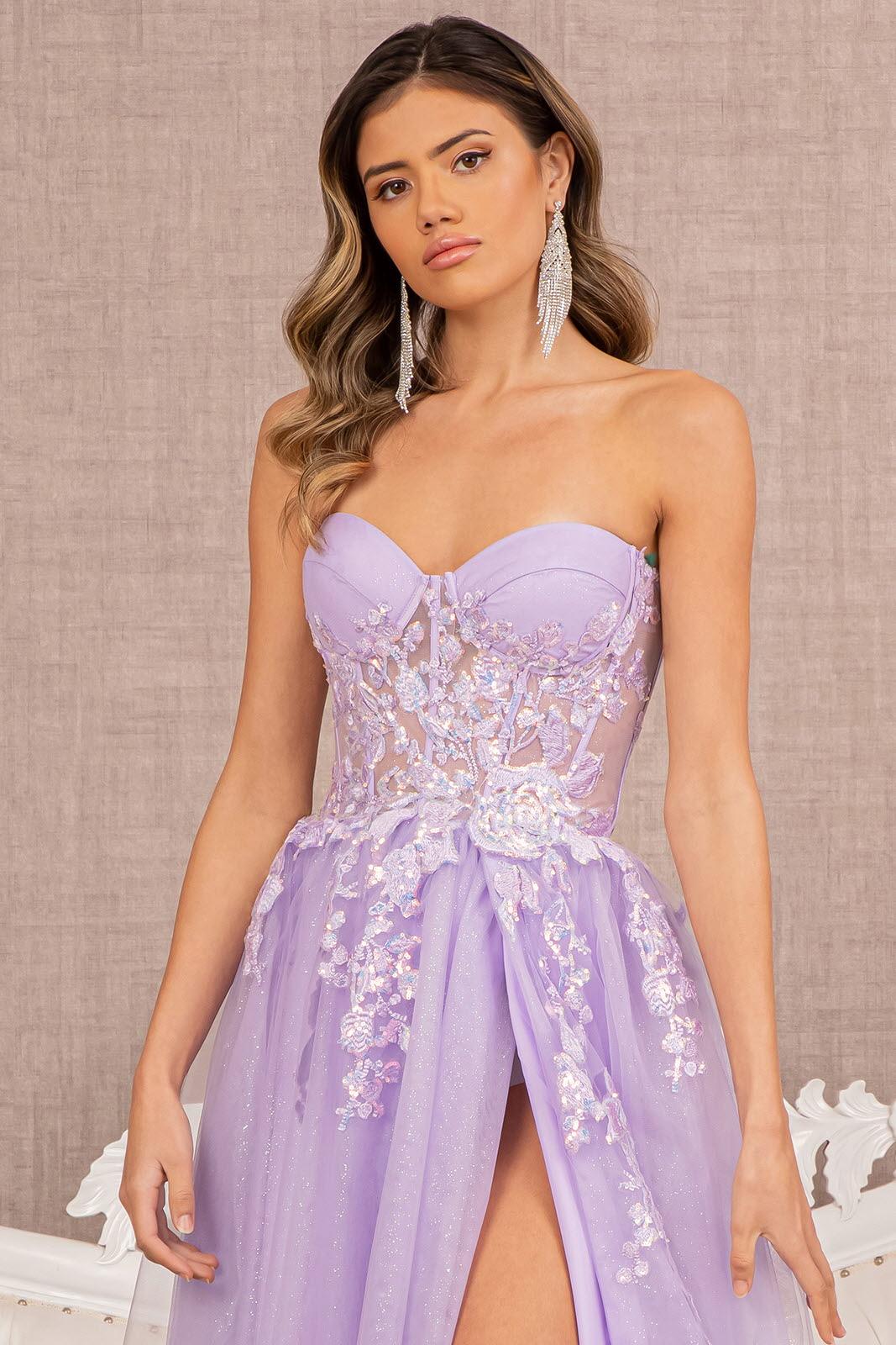 Prom Long Strapless Formal Dress
