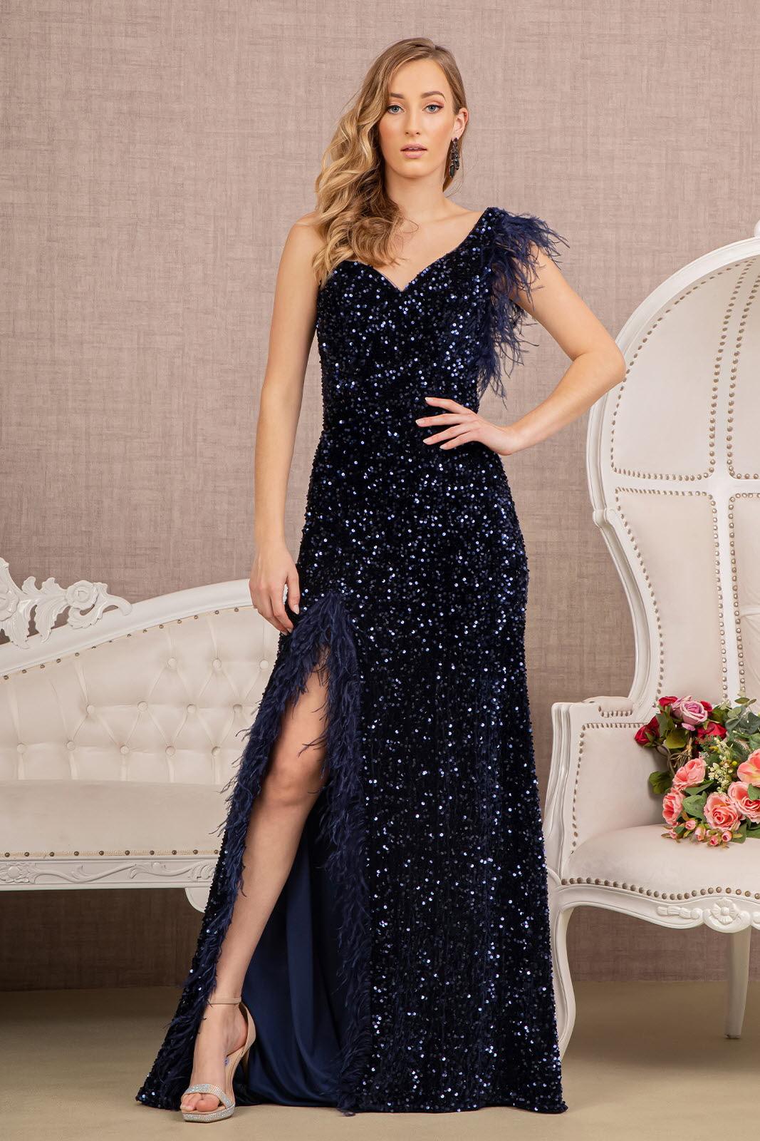 Prom Long Velvet Mermaid Gown