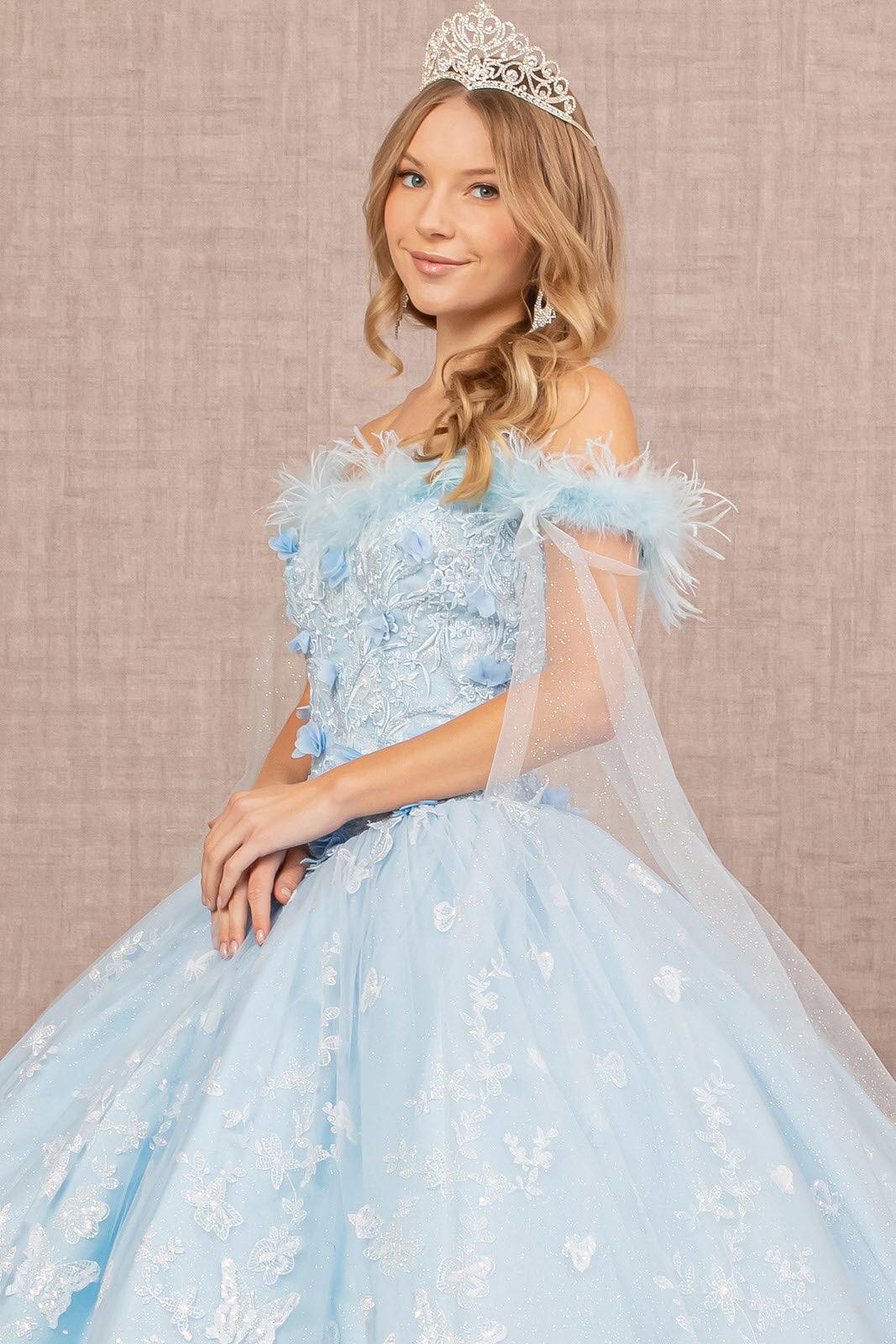 Long Quinceanera Dress Off Shoulder Ball Gown