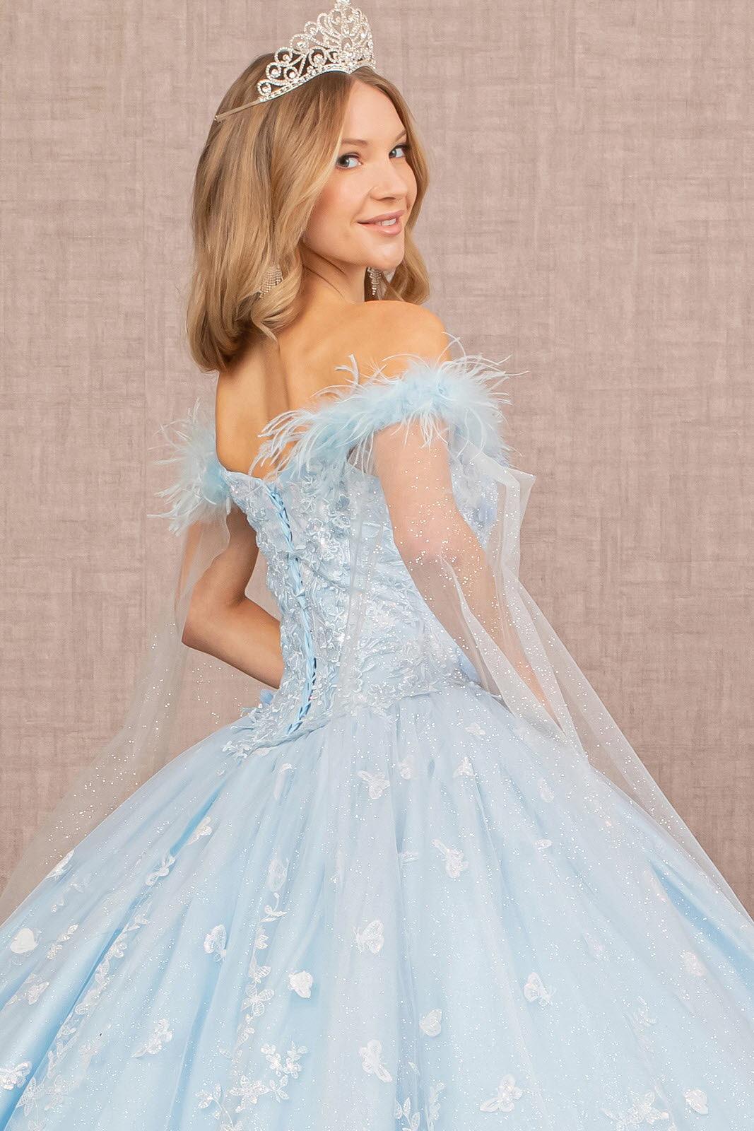 Long Quinceanera Dress Off Shoulder Ball Gown