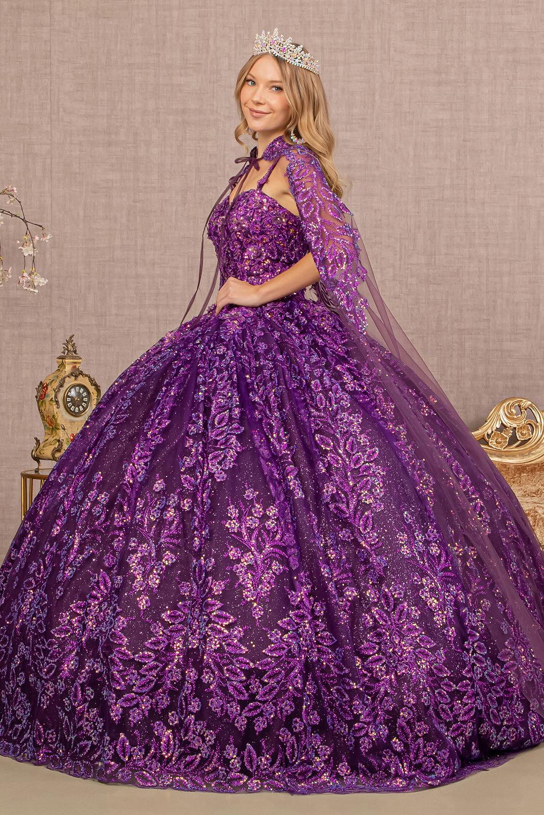 Purple Long Quinceanera Glitter Cape Ball Gown For 659 99 The Dress purple-long-quinceanera-glitter-cape-ball-gown-for-659-99-the-dress