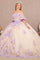 Quinceniera Dresses Long Off Shoulder Quinceanera Dress Lilac/Nude