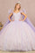 Quinceniera Dresses Long Ball Gown Glitter Quinceanera Dress Lilac