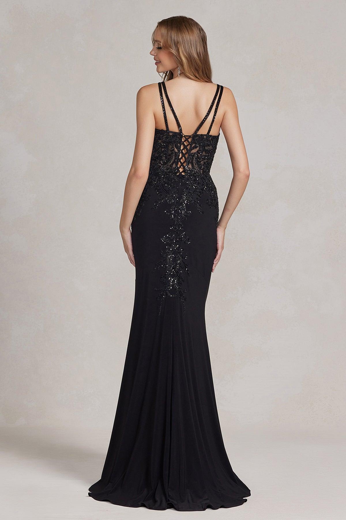 Nox Anabel G1146 Long One Shoulder Formal Prom Dress Red