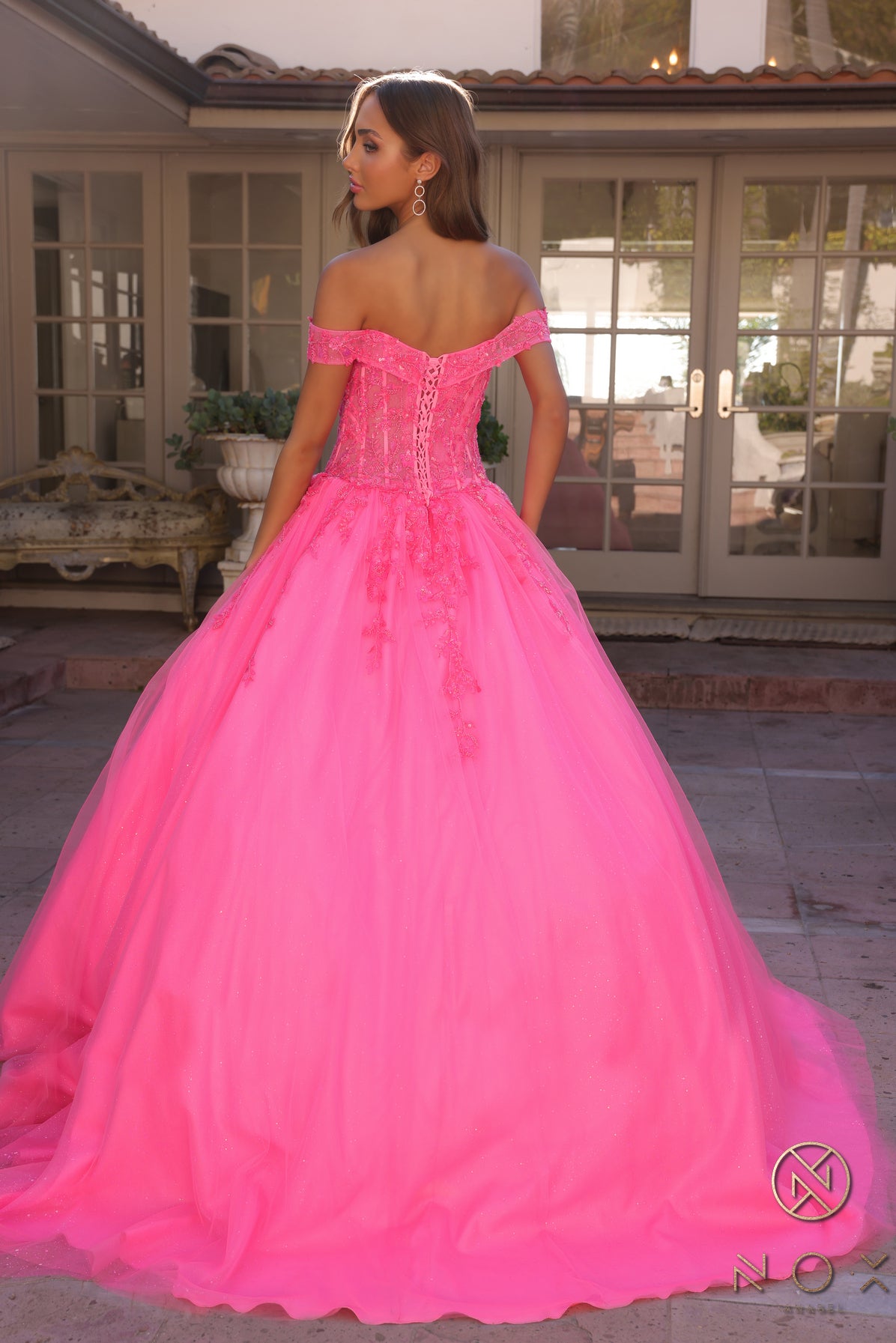 Nox Anabel H1349 Prom Beaded Formal Long Ball Gown