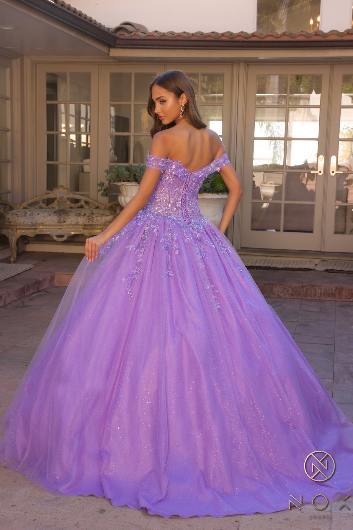 Nox Anabel H1349 Prom Beaded Formal Long Ball Gown