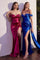 Prom Dresses Off Shoulder Long Evening Gown Magenta