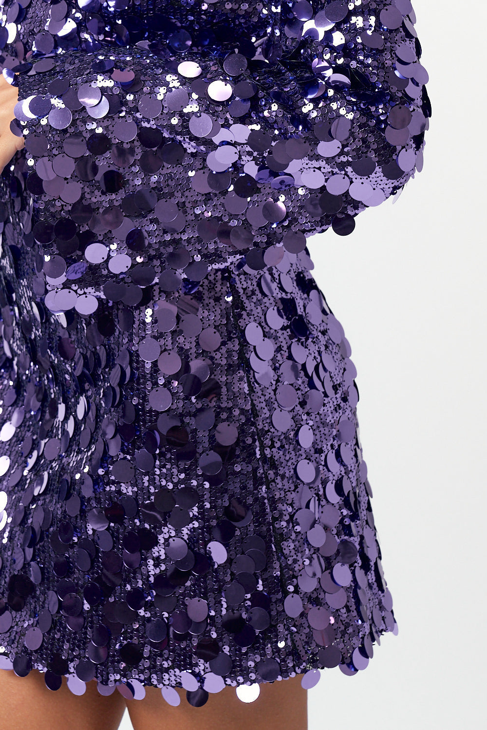 Short Sequin Bell Long Sleeve Mini Dress The Dress Outlet Short Sequin Bell Long Sleeve Mini Dress The Dress Outlet