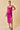Cocktail Dresses Spaghetti Strap Sweetheart Neckline Slitted Dress Magenta