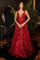 Prom Dresses Sleeveless Long Prom Dress Burgundy