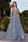 Prom Dresses Sleeveless Long Prom Dress Smoky Blue