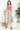 Cocktail Dresses Embroidered Stripe Sleeveless Midi Dress Beige