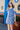 Cocktail Dresses Short Stripe Cold Shoulder Dress Blue