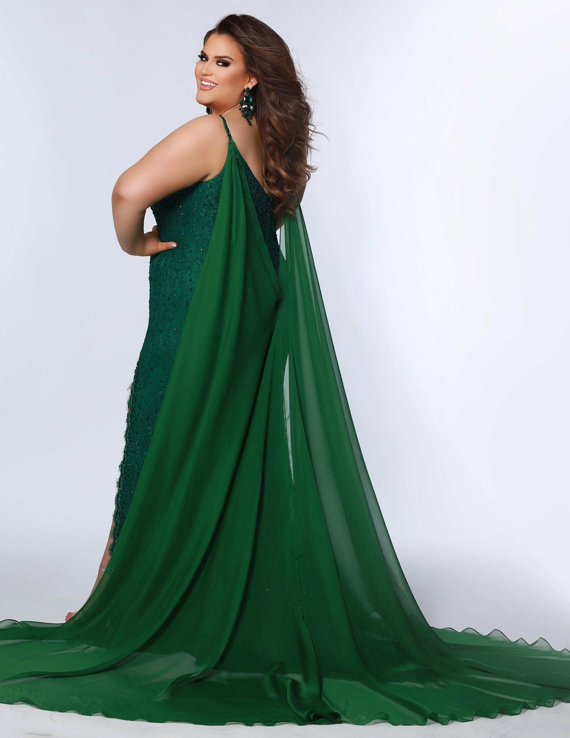 Sydneys Closet JK2201 Long Plus Size Formal Prom Dress