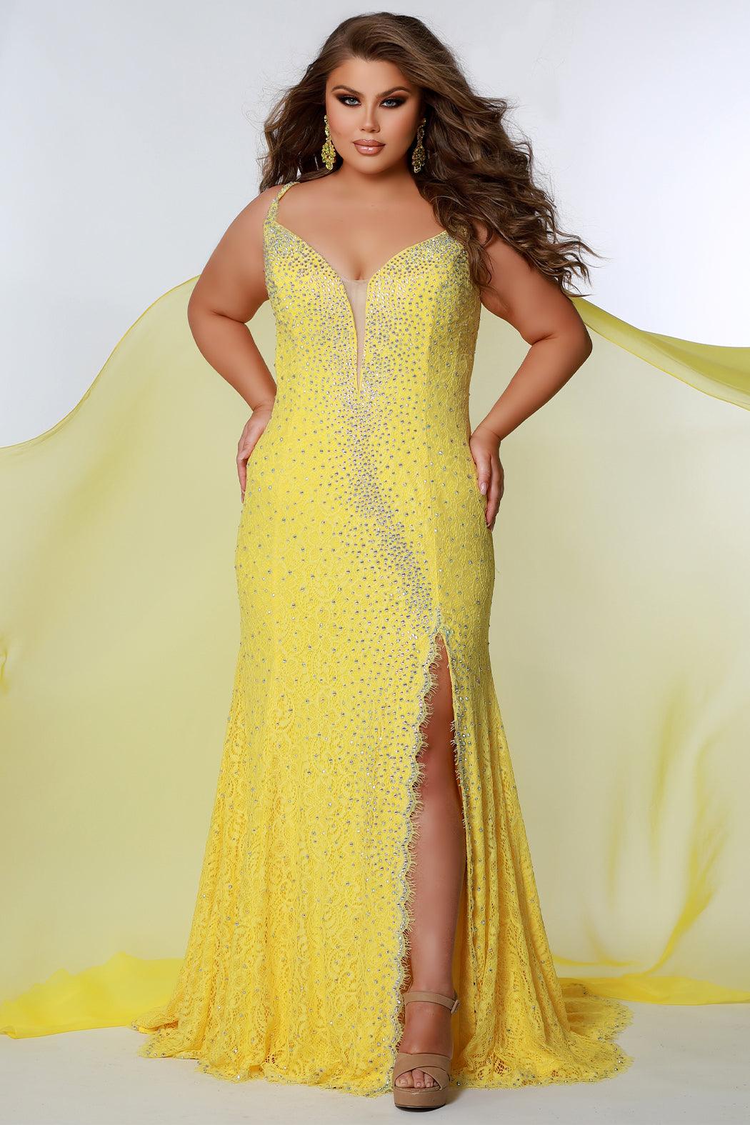 Sydneys Closet JK2201 Long Plus Size Formal Prom Dress