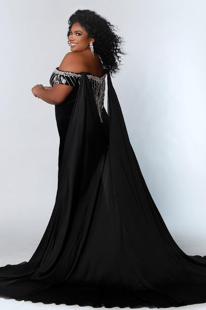 Prom Dresses Long Off Shoulder Prom Plus Size Formal Gown Onyx