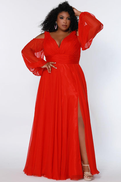 Prom Dresses Plus Size Long Formal Evening Gown Cardinal