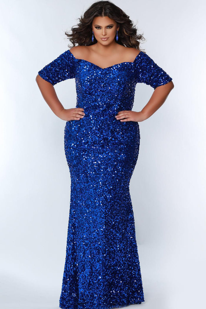Prom Dresses Long Plus Size Formal Evening Prom Gown Cobalt