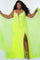 Prom Dresses Prom Long Formal Plus Size Dress Lemon Lime
