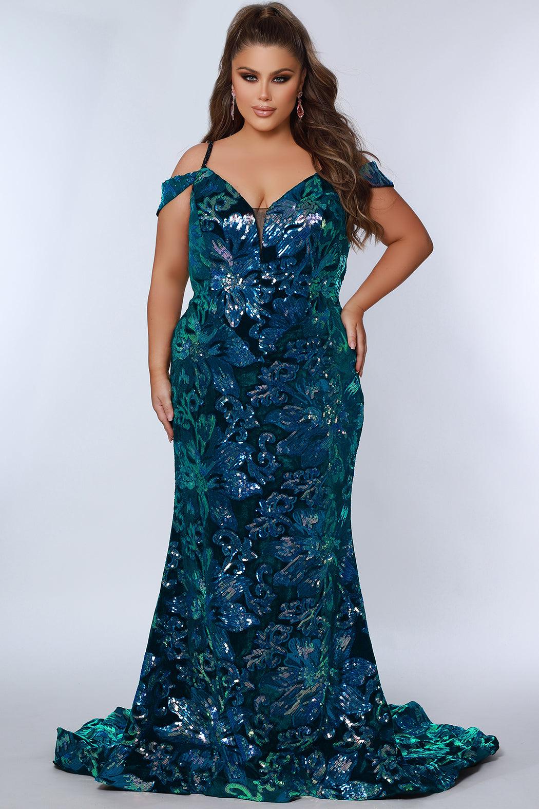 Prom Dresses Prom Plus Size Long Formal Evening Gown Peacock