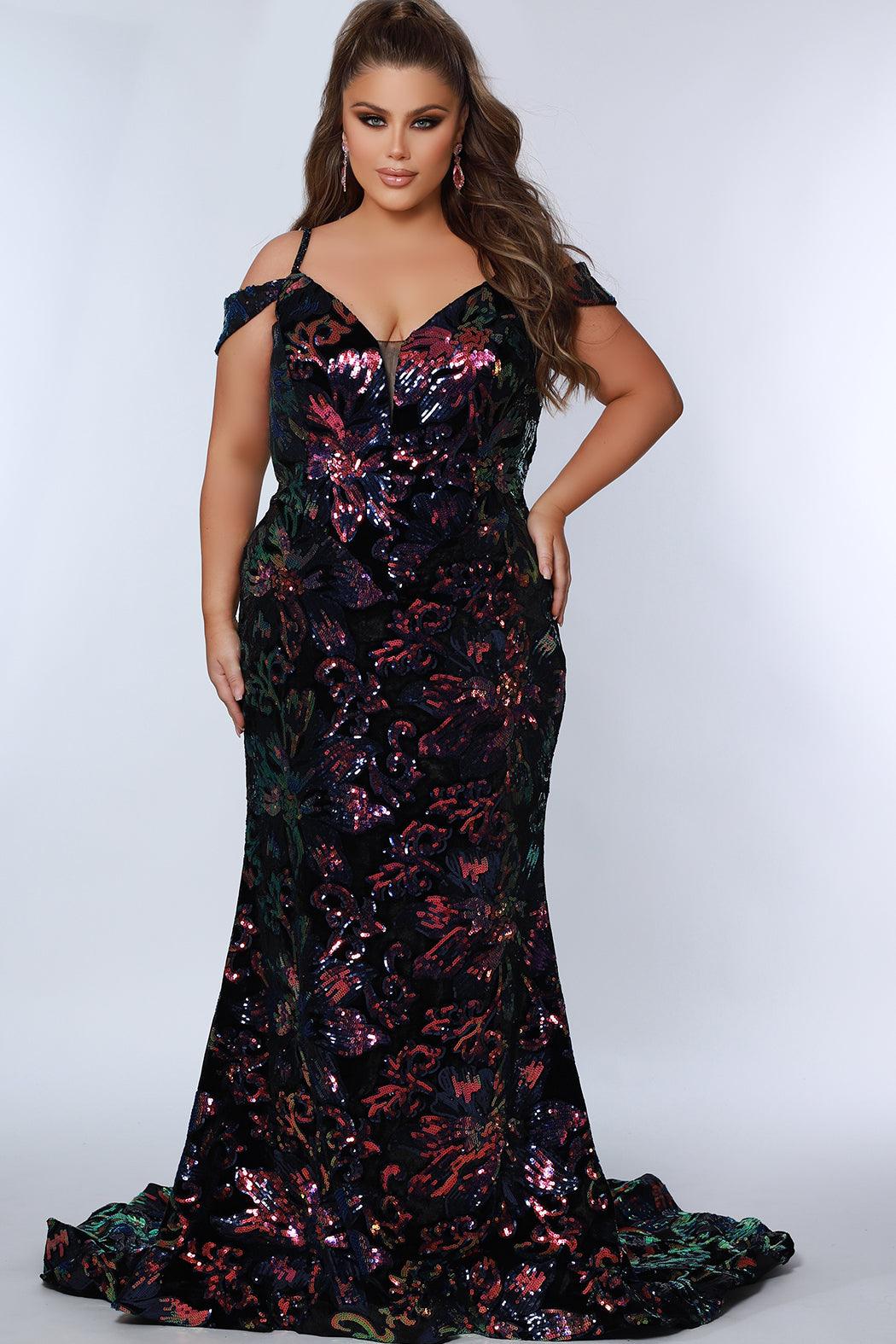 Sydneys Closet JK2302 Prom Plus Size Long Formal Evening Gown