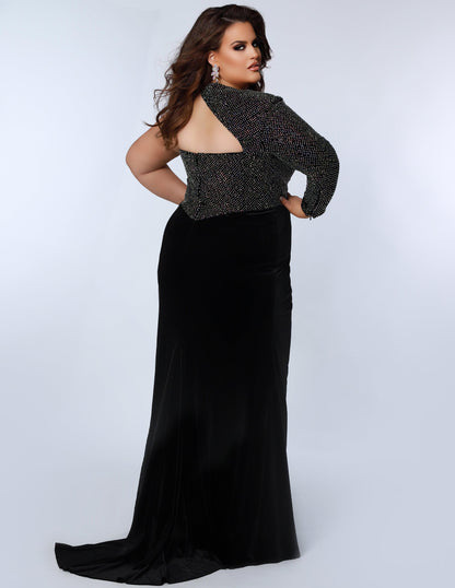 Formal Dresses Plus Size Long Formal Evening Gown Caviar