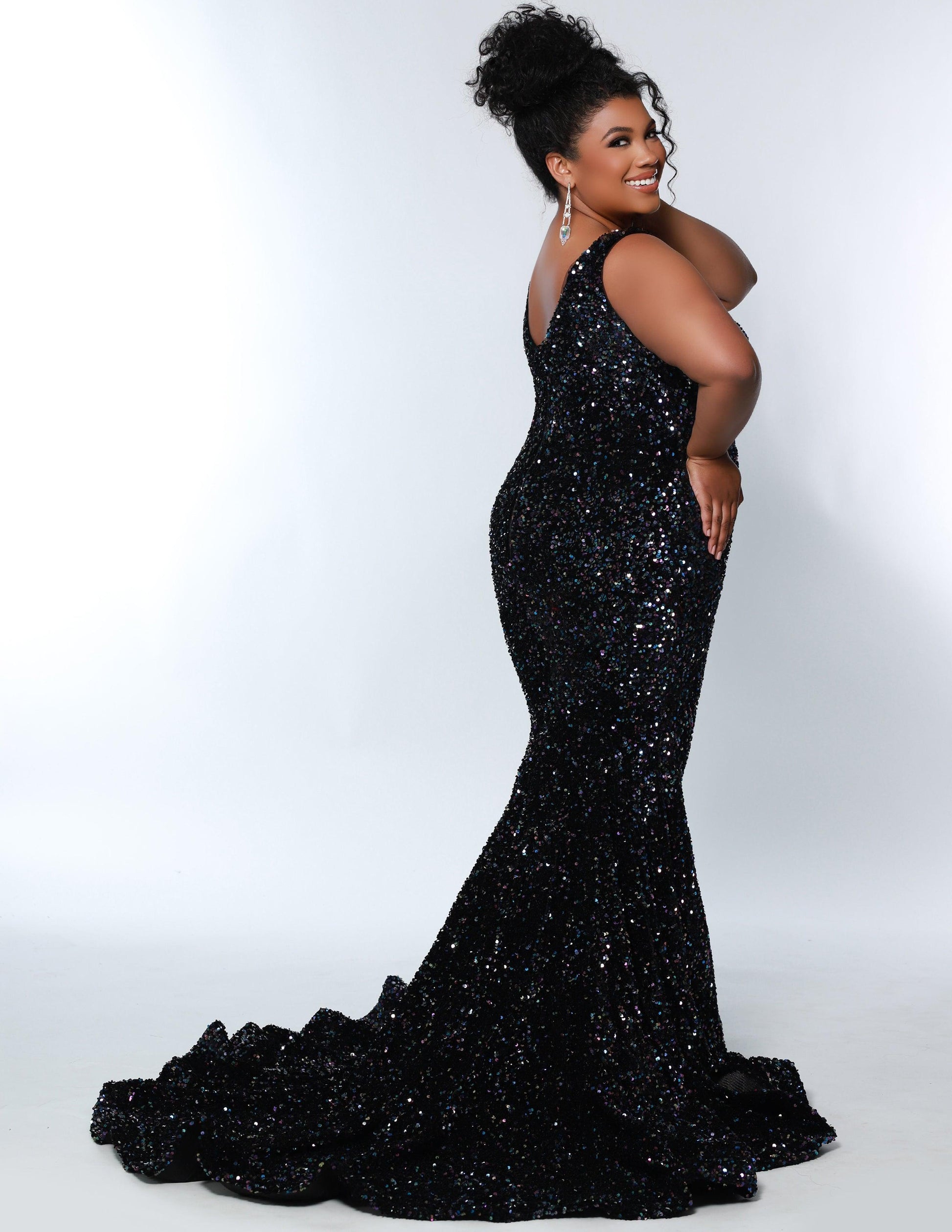 Sydneys Closet JK2308 Prom Plus Size Long Formal Dress